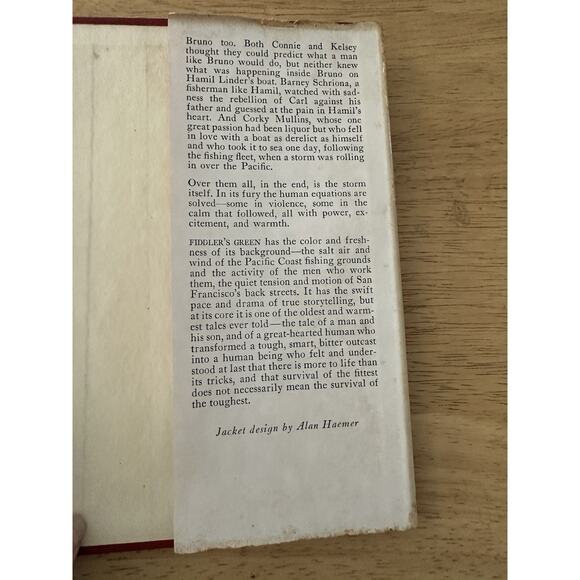 Fiddler's Green by Ernest K Gann HC/BC/DJ/1st Edition 1950 Book Novel Adventure - Picture 8 of 15